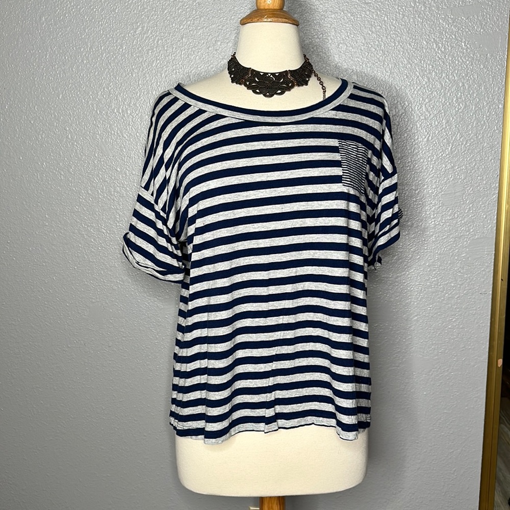 Large women’s Style & Co striped short sleeve top